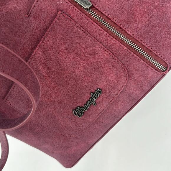 NWOT Wrangler Concealed Carry Embroidered Floral Fringe Handbag - Picture 5 of 9